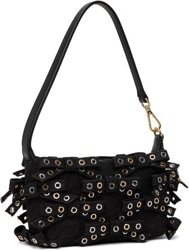 Kabelka GANNI GANNI Denim Butterfly Pouch Bow Bag Čierna | A6625, 2
