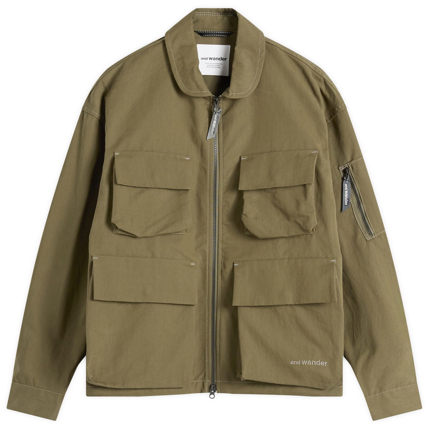 Bunda and wander C/PE Twill Field Jacket, Size Small Zelené | 5745281054-180, 1