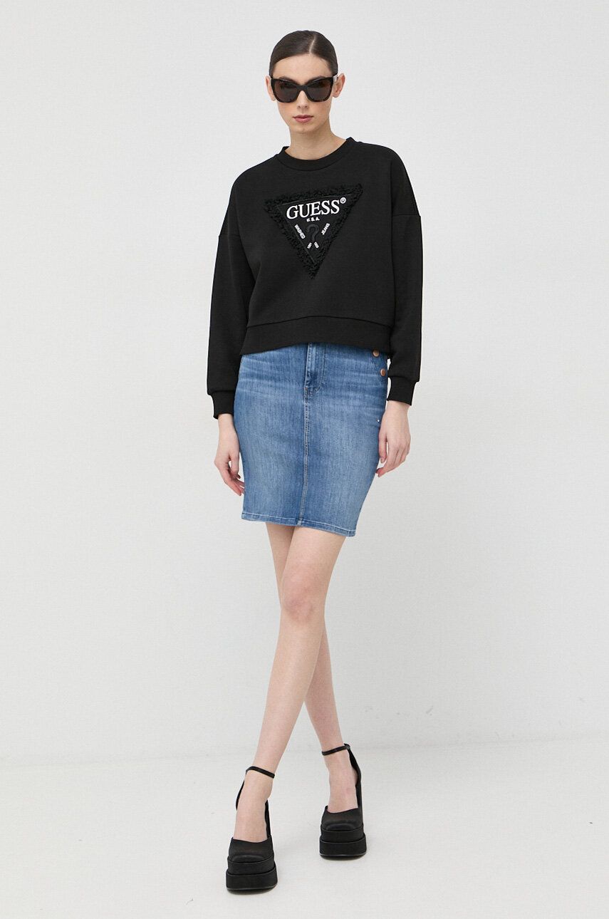 Sukňa GUESS Denim Skirt Modrá | W3GD39.D4K96, 0