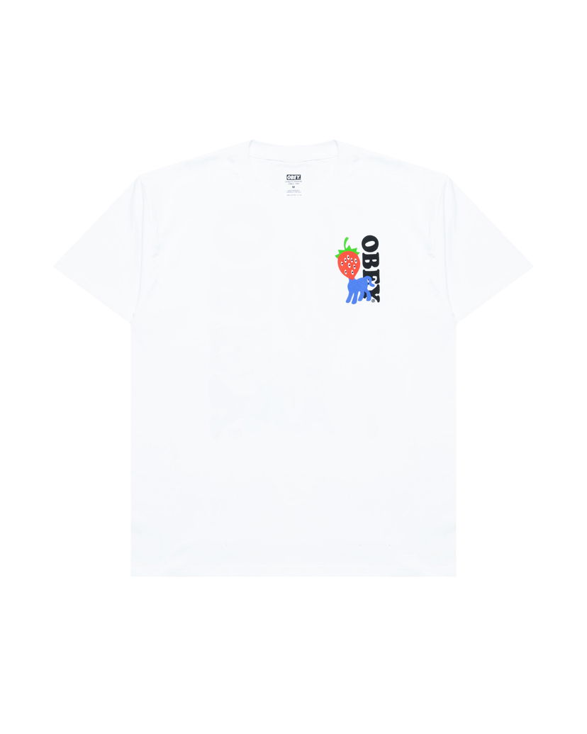 Tričko OBEY Obey Strawberry Graphic T-Shirt Biela | 165264054-WHT