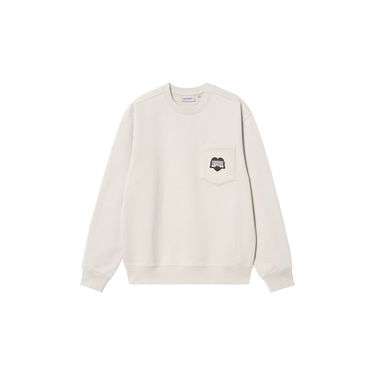 Mikina Carhartt WIP Pocket Sweatshirt Biela | I033932_9, 5