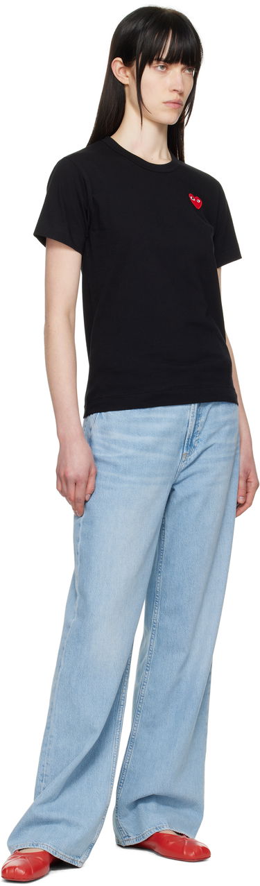 Tričko Comme des Garçons COMME des GARÇONS PLAY Heart T-Shirt Čierna | T108-051, 3