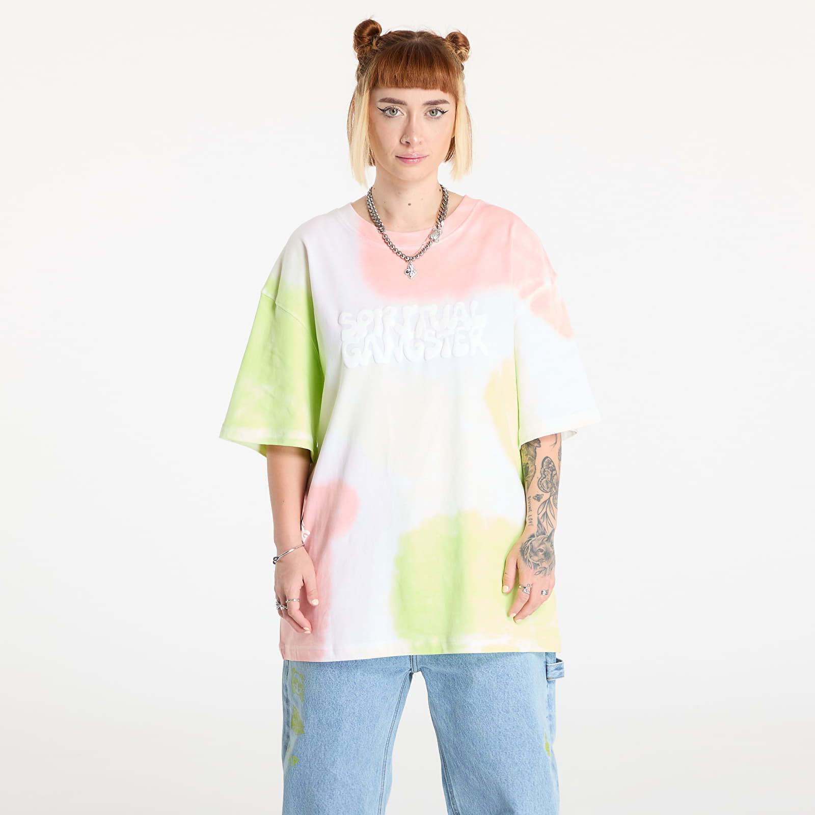 Spiritual Gangster Prism Lights Tie-Dye T-Shirt