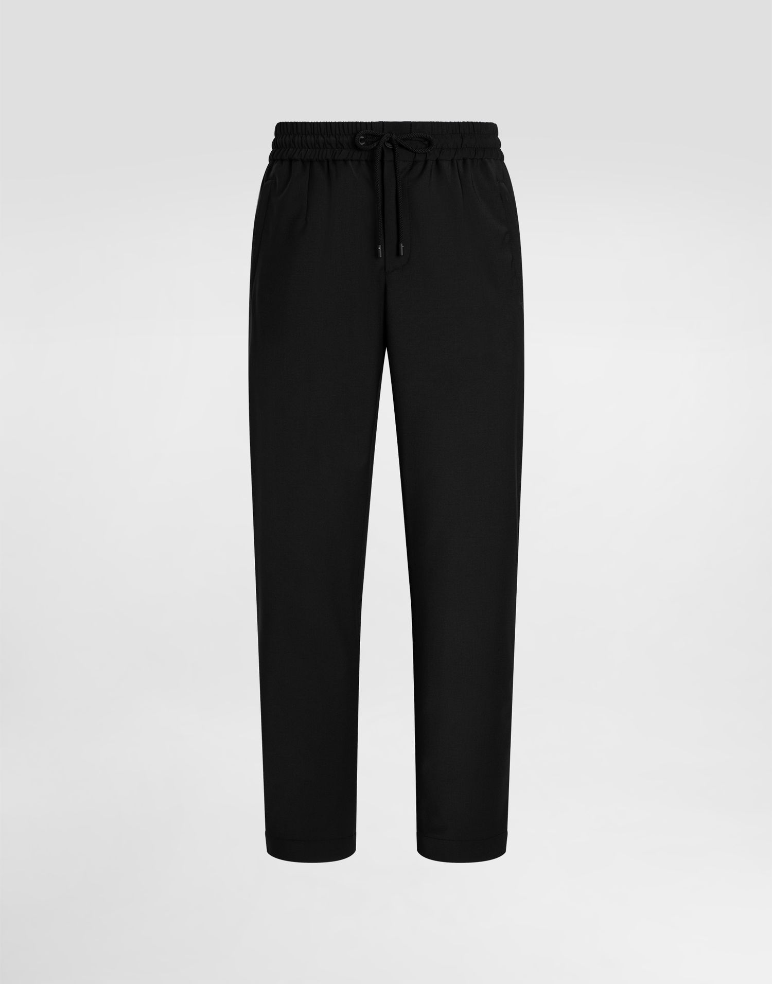 Nohavice Dolce & Gabbana Dolce & Gabbana Structured Wool Canvas Trousers Čierna | GP14UTFURK8N0000, 0