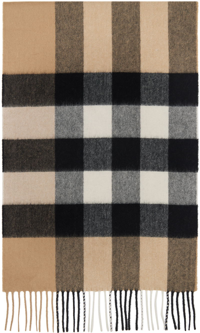 Šál Burberry Check Scarf Brown Hnedá | 8056851, 0