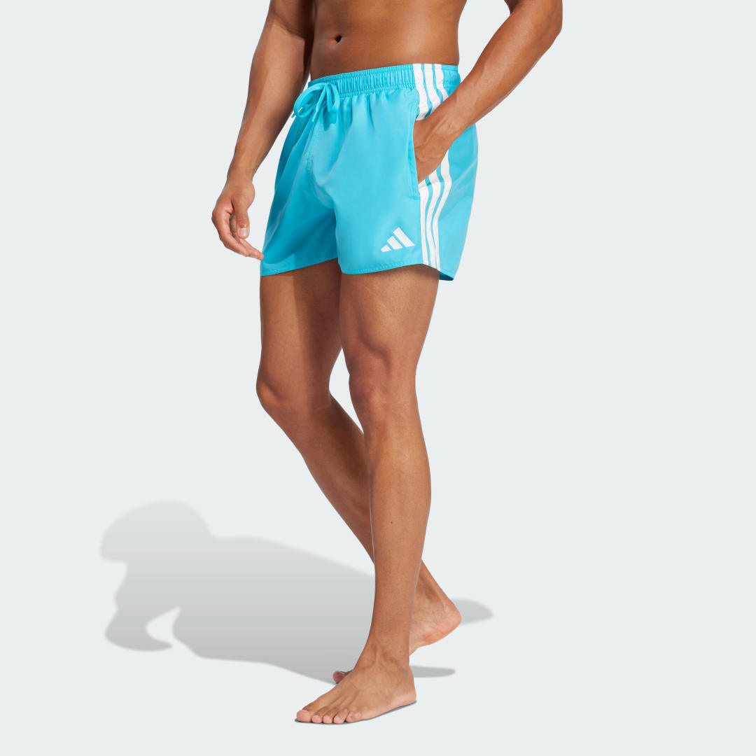 Plavky adidas Performance 3-Stripes Swim Trunks 3-Inch Modrá | JL5571, 0