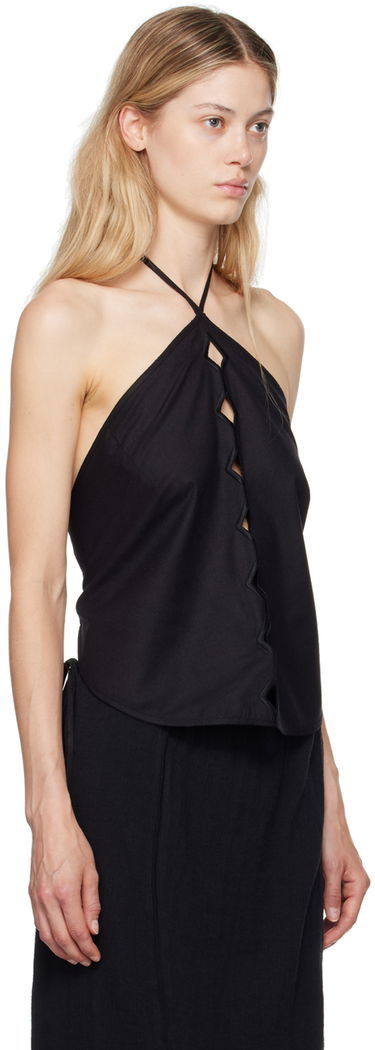 Tielko Baserange Baserange Cessa Ligo Halter Neck Tank Top Béžová | TOCEL-WS-AU24, 4