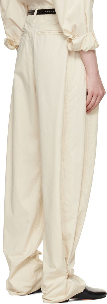 Nohavice LEMAIRE Lemaire Soft Volume Trousers Béžová | PA1182 LF1207, 2