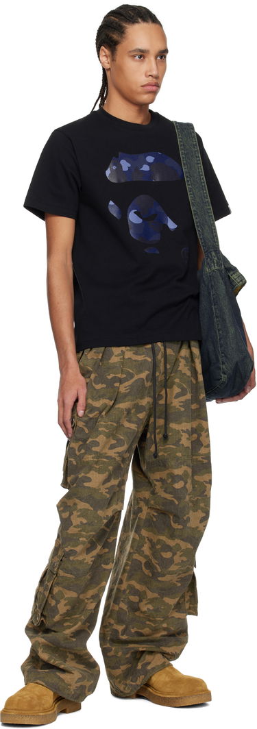 Tričko BAPE A Bathing Ape Camo Ape Face T-Shirt Čierna | 001TEK801022M, 3