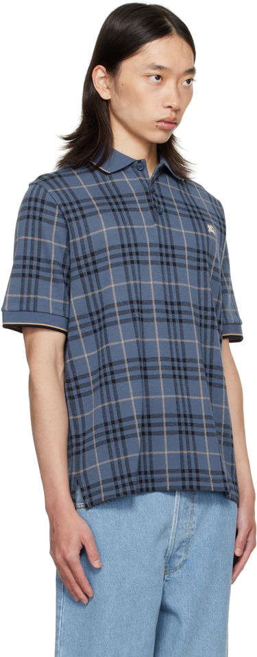 Polo tričko Burberry Burberry Check Cotton Polo Modrá | 8110104, 1