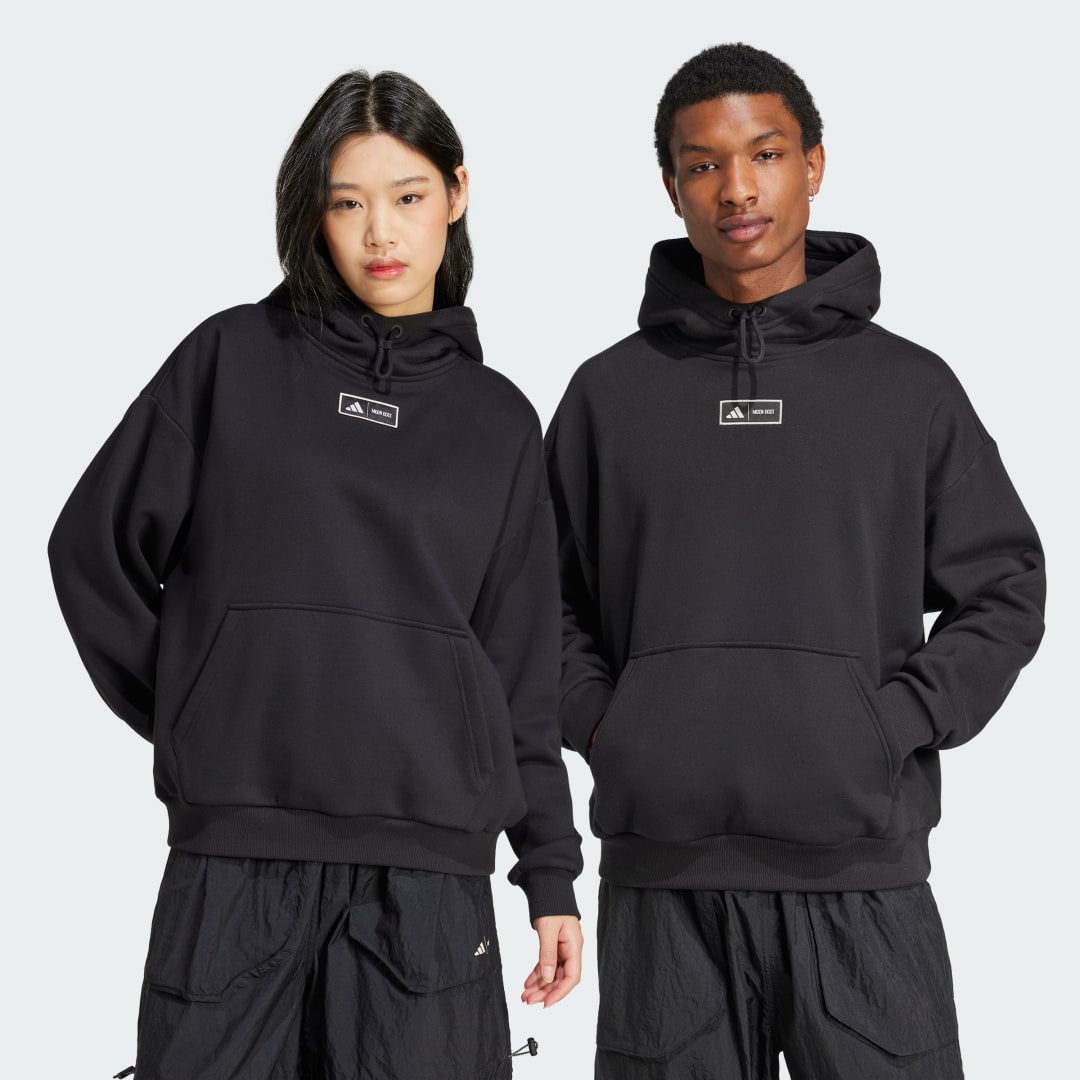 Mikina adidas Performance MOON BOOT x Oversized Hoodie Čierna | IY8044, 0