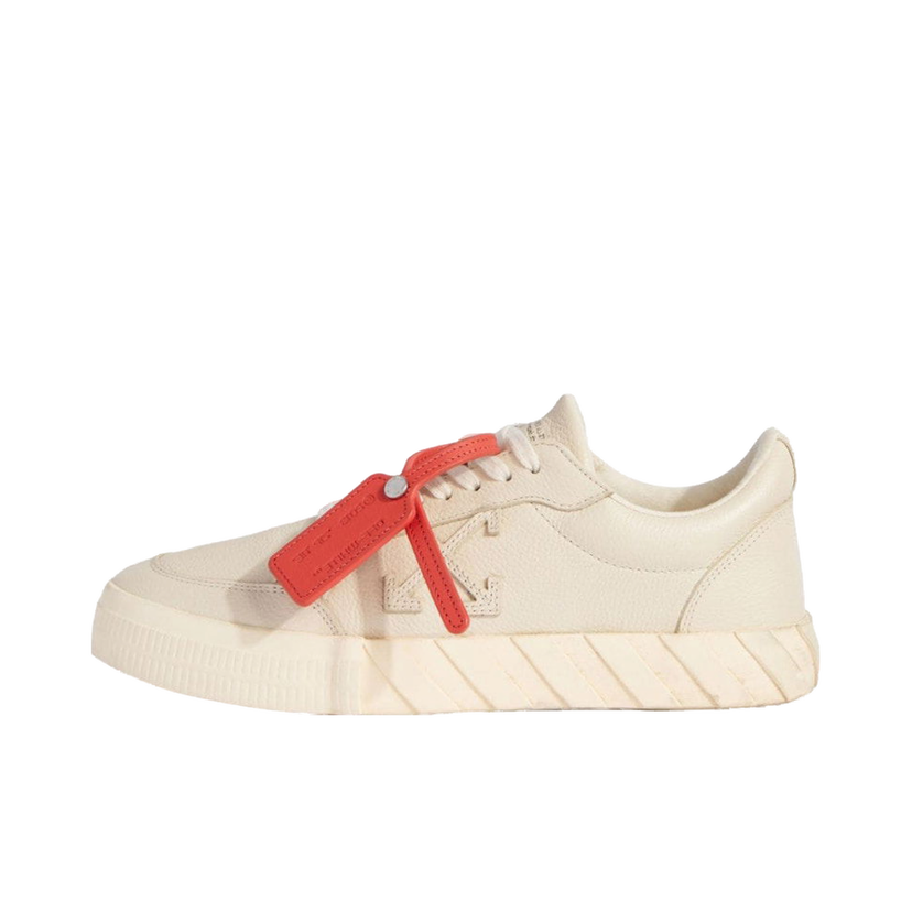 Tenisky a topánky Off-White Vulcanized Low Calf Leather Beige Béžová | OMIA085F23LEA0016161