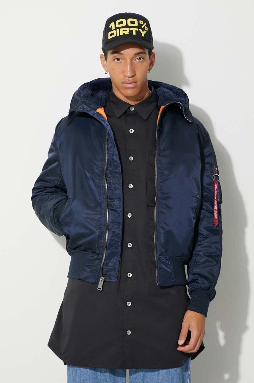 Bomber bunda Alpha Industries Bomber Jacket MA-1 Modrá | 158104.07, 0