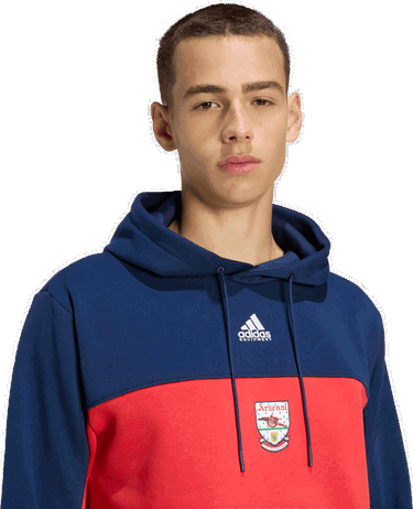 Mikina adidas Performance Arsenal 92-94 Colorblock Hoodie with Pouch Pocket Rôznofarebný | KE3910, 3