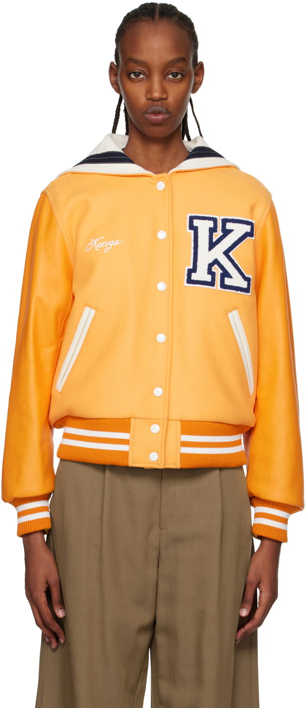 Bomber bunda KENZO Paris Embroidered Bomber Oranžová | FD52BL1609ON, 0