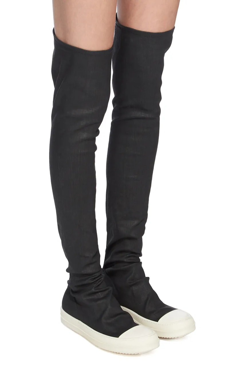 Tenisky a topánky Rick Owens Rick Owens DRKSHDW High Sock Flat Heel Boots Čierna | DS02E7812.SBW, 1