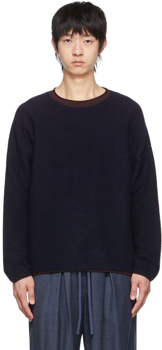 Ebbe Navy Wool Sweater