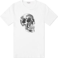 Tričko Alexander McQueen Metallic Skull Print T-Shirt Biela | 776351QTAAQ-0909, 1