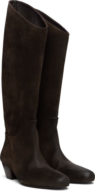 Oblečenie Marsèll Marsell Goccio Reversed Leather Tall Boots Hnedá | MW8341 P024, 3