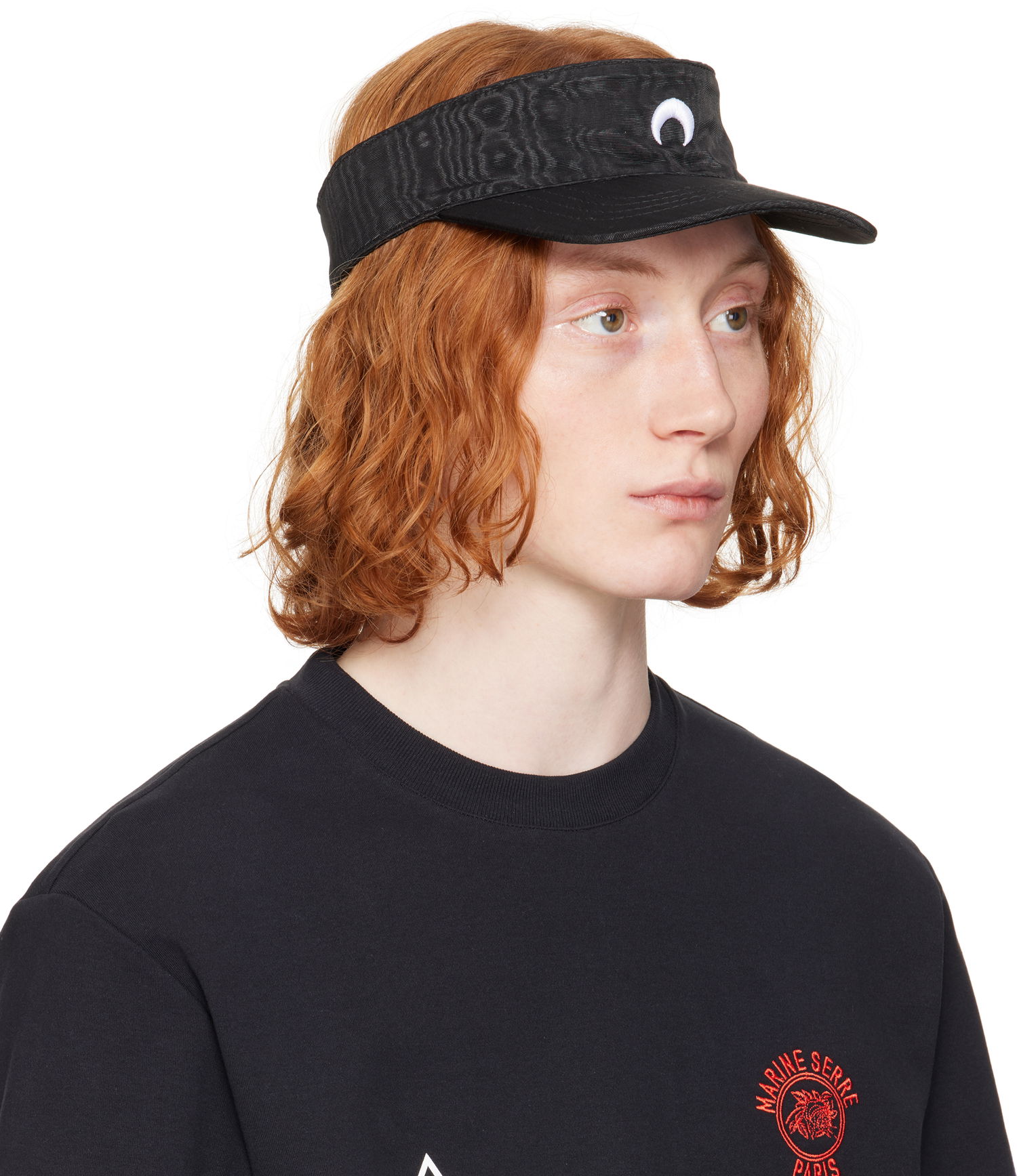 Šiltovka Marine Serre Marine Serre Recycled Moire Visor Cap Čierna | UHG037A CWOV0030, 1