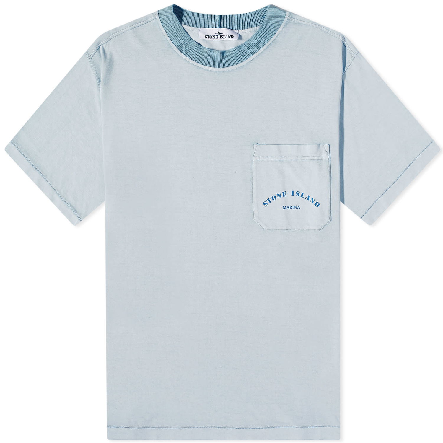 Tričko Stone Island Marina Chalk Plating Tee Modrá | 7815216X4-V0041, 0