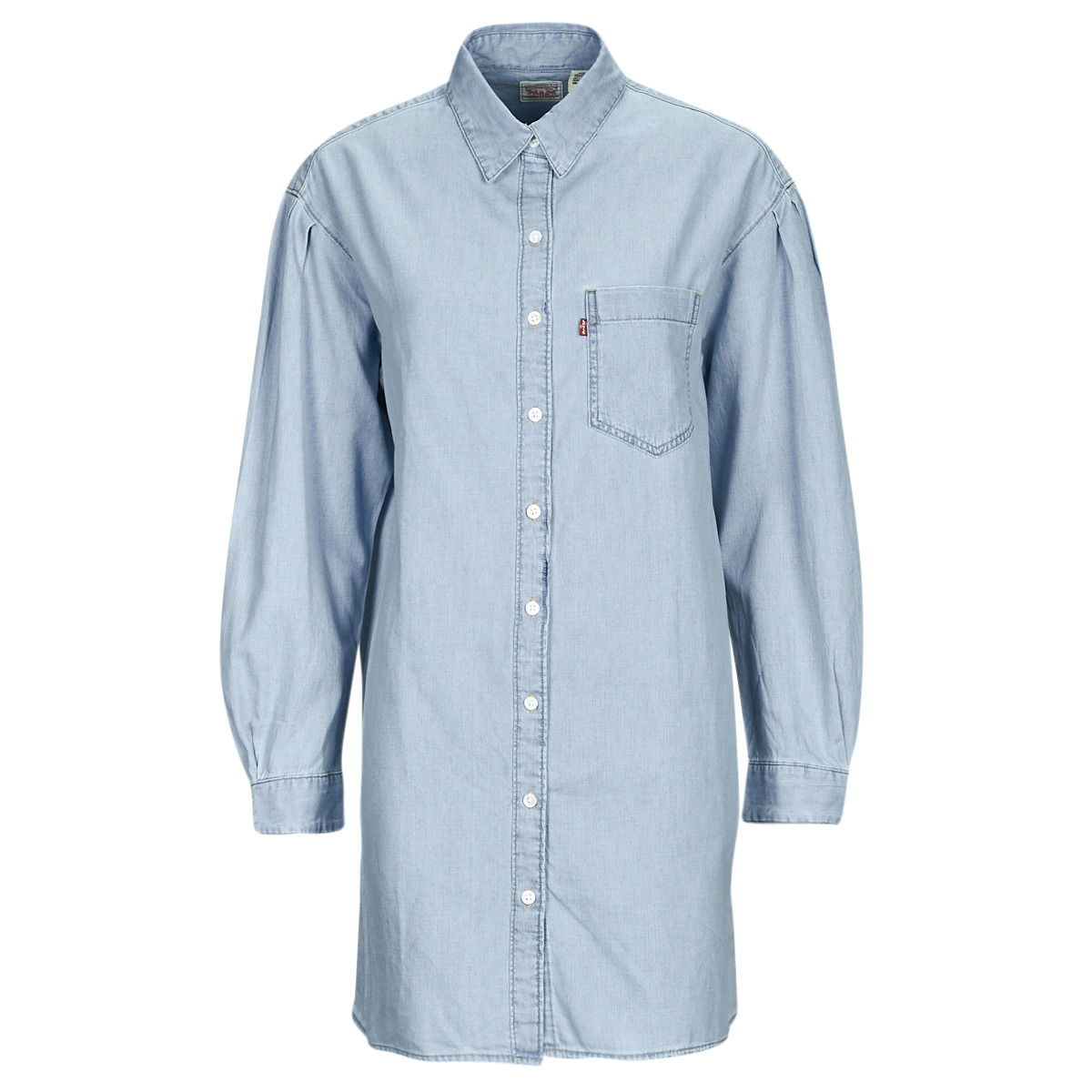 Šaty Levi's RHEA SHIRT DRESS Modrá | A6743-0002, 0