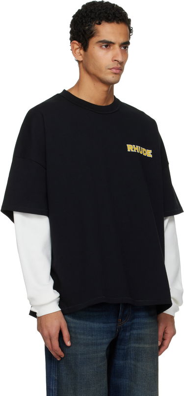 Tričko Rhude 'Rhude' Steel Double-Layered T-shirt Čierna | RHPF25TT19012, 1