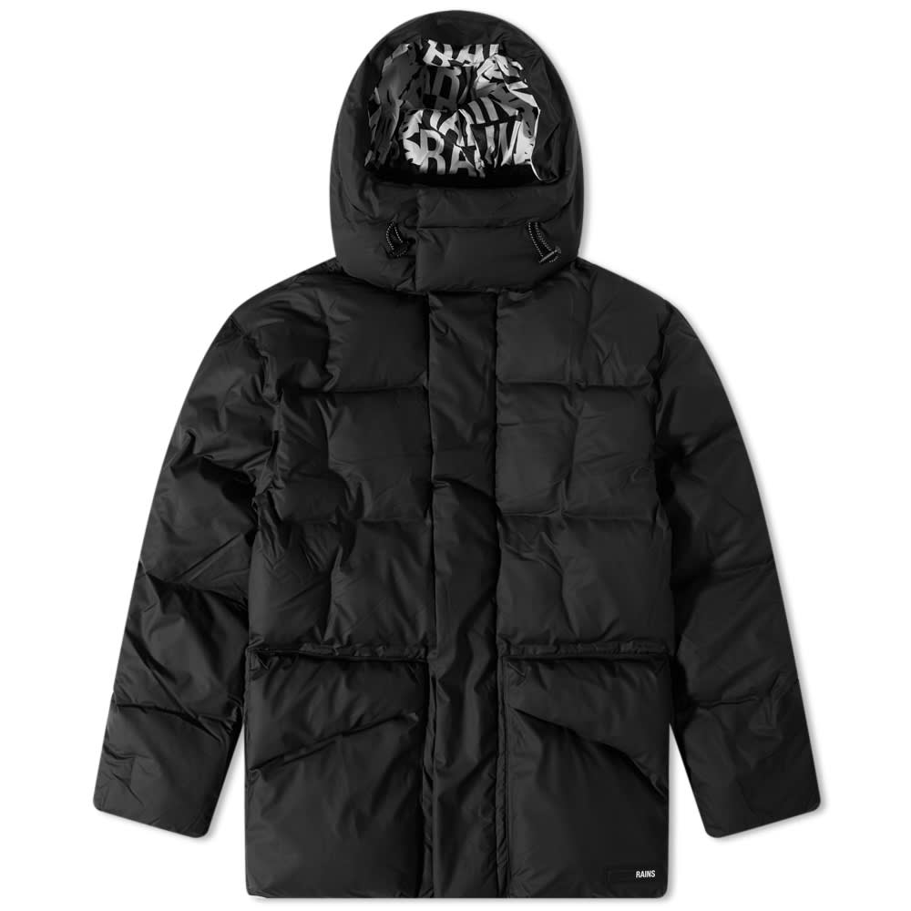 Prešívaná bunda Rains Block Puffer Jacket Čierna | 15010-01, 0