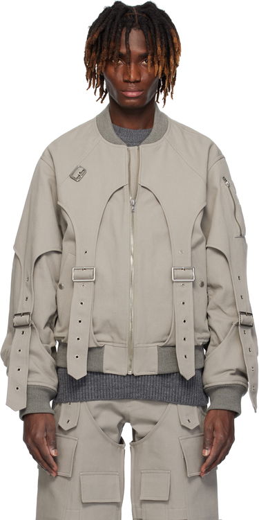 Bomber bunda We11done We11done Double Layered MA-1 Bomber Jacket Šedá | WD-JP0-25-032-U-GY, 0