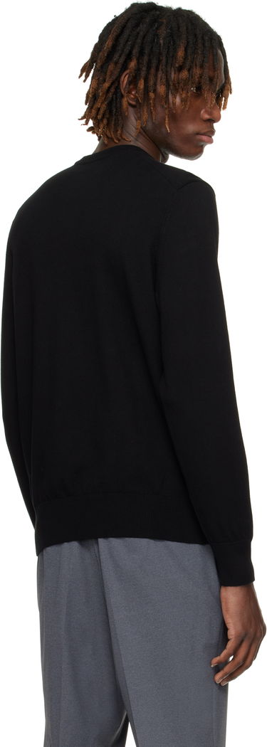 Sveter BOSS BOSS Cotton-Cashmere Regular-Fit Sweater Čierna | 50527583, 2