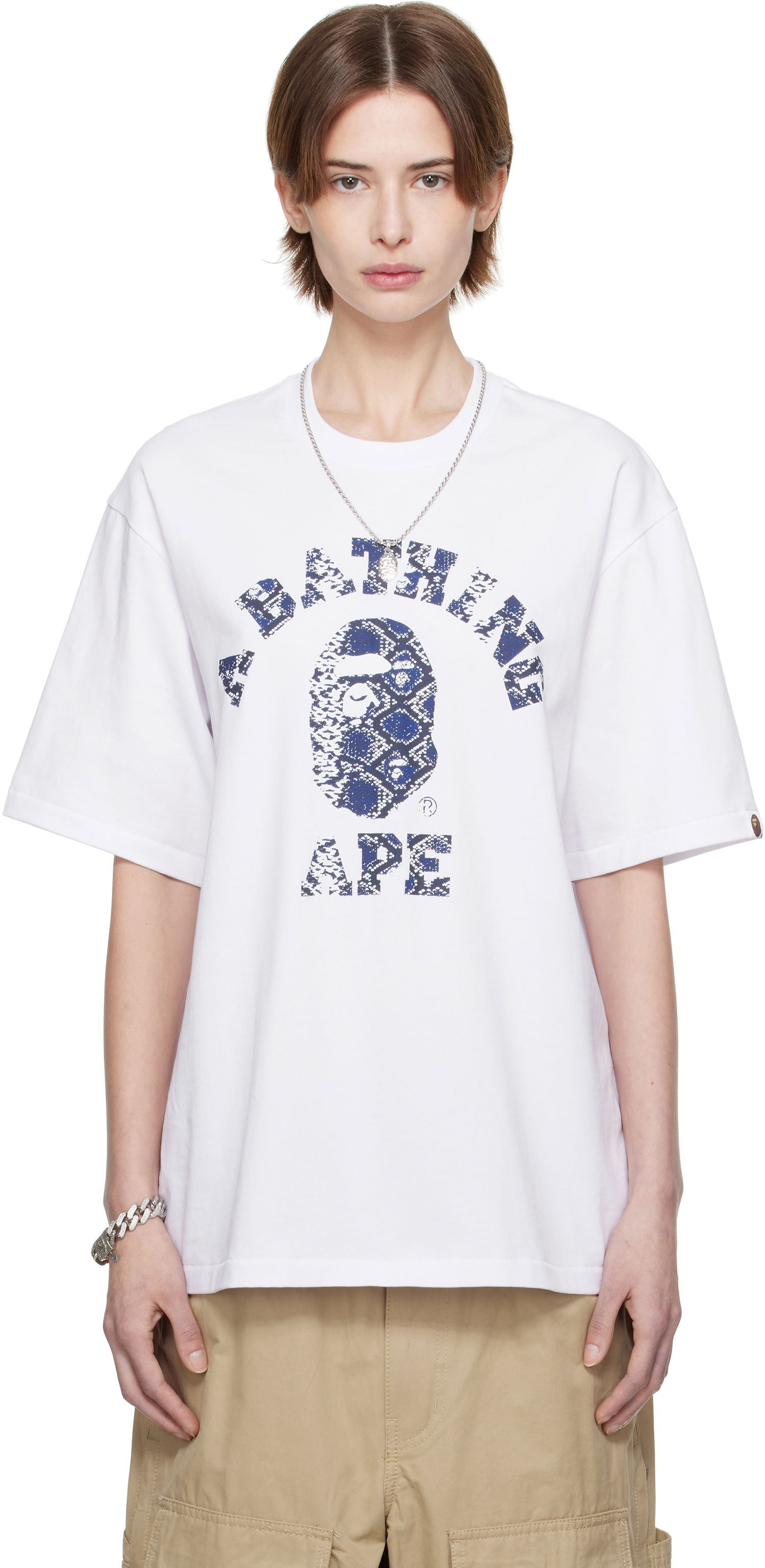 Tričko BAPE A Bathing Ape Exclusive Printed T-Shirt Biela | Tee, 0