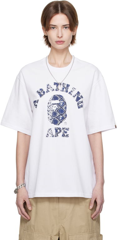 Tričko BAPE A Bathing Ape Exclusive Printed T-Shirt Biela | Tee, 0