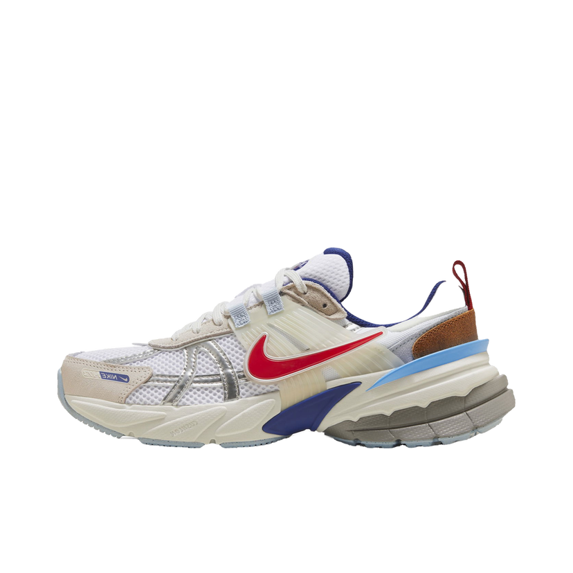 Tenisky a topánky Nike V2K Run Metallic Silver Gym Red University Blue (Women's) Šedá | HF5724-061