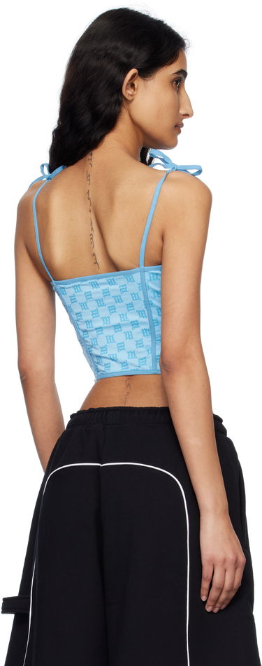 Tielko MISBHV MISBHV Monogram Coquette Tank Top Modrá | 250W114, 2