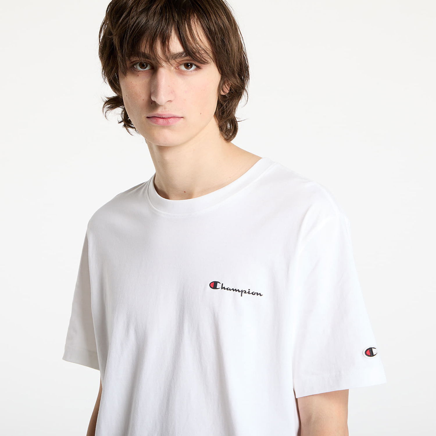 Tričko Champion White Short Sleeve Tee Biela | 220264 CHA WW001, 1