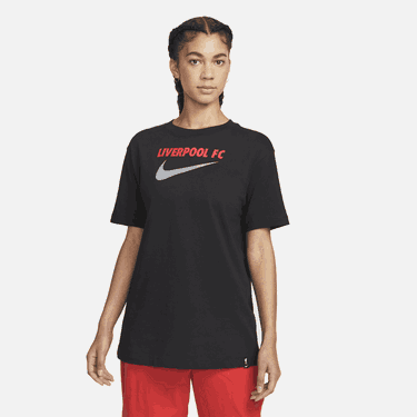 Tričko Nike Liverpool F.C. Swoosh  Football T-Shirt Čierna | DM8645-010, 3