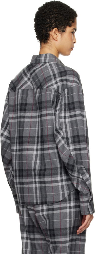 Košeľa The Attico Attico Eliza Plaid Flannel Shirt Šedá | 250WCH00014 CCC050AA, 2