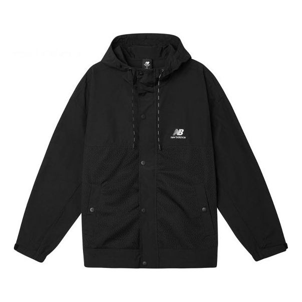 Parka New Balance Men's Classic Logo Print Jacket Čierna | AMJ11332-BK