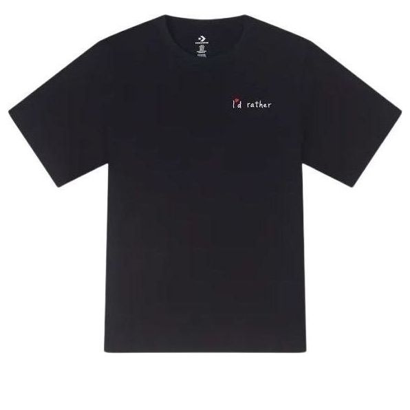 Tričko Converse Summer Verbiage Black T-Shirt Čierna | 10027223-A03