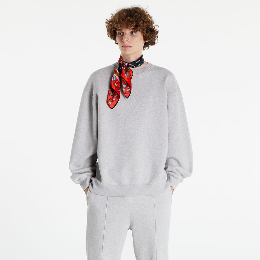 Mikina PREACH Lined Logo Crewneck Šedá | SW10348, 0