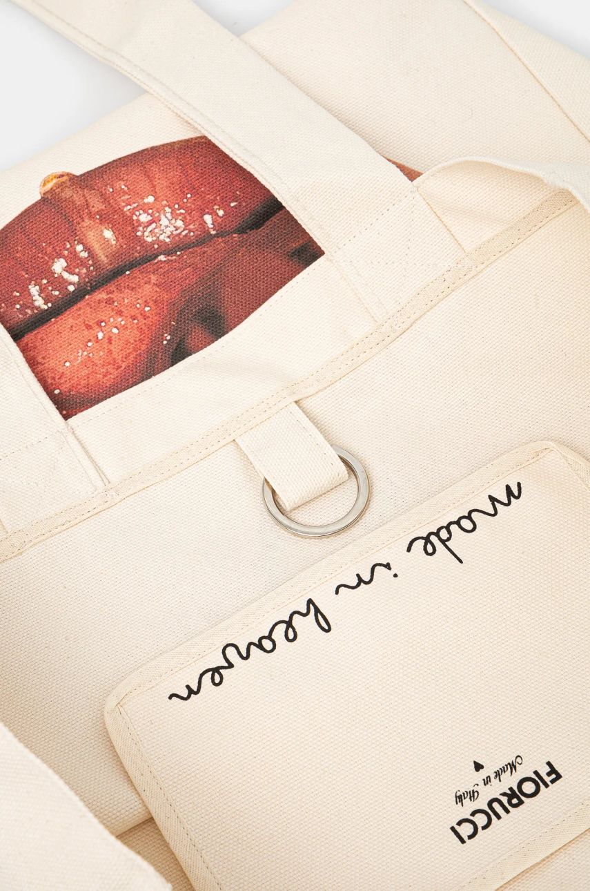 Mouth Print Canvas Tote Bag