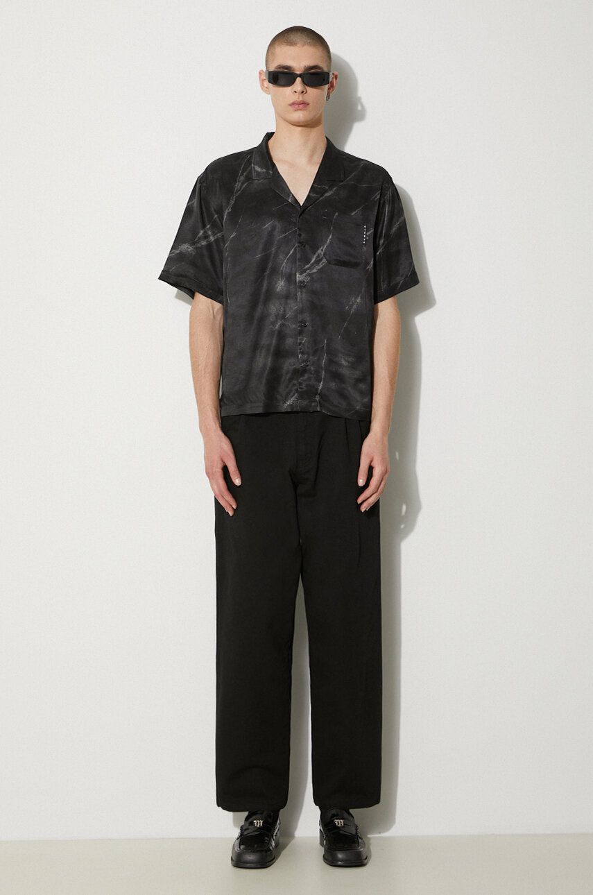 Košeľa Stampd STAMPD Regular Fit Shirt with Classic Collar Čierna | SLA.M3313BD.BMB, 1