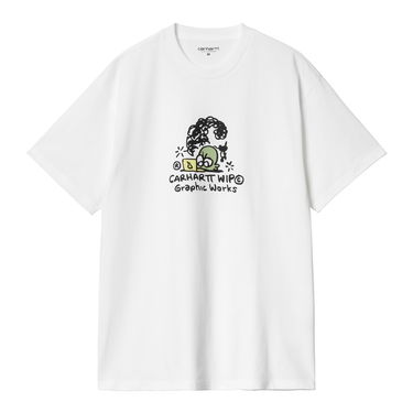 Tričko Carhartt WIP Graphic Works Printed T-Shirt Biela | I034014_9, 3