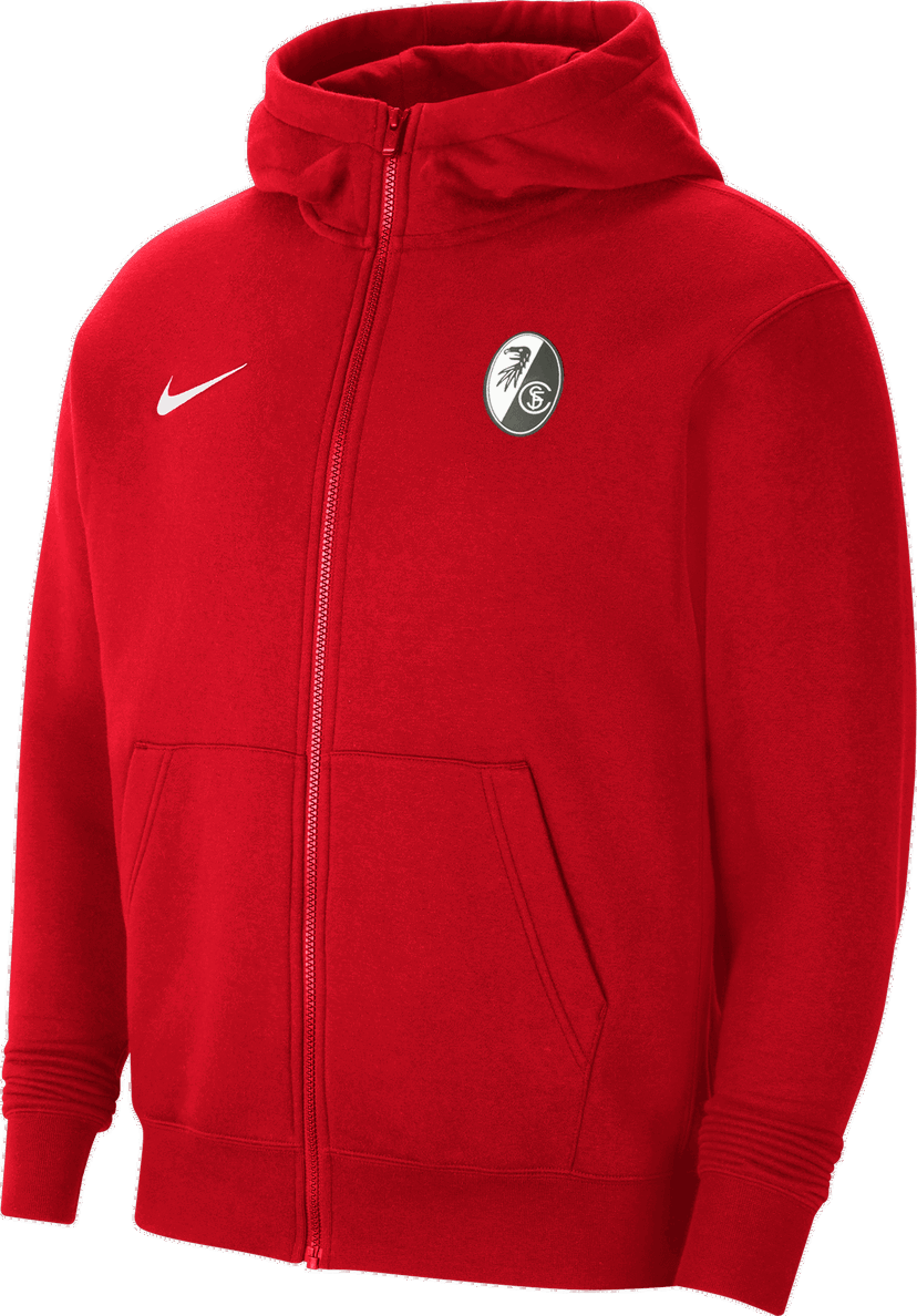 Mikina Nike SC Freiburg Full-Zip Hoodie Červená | 6scfcw6891-657