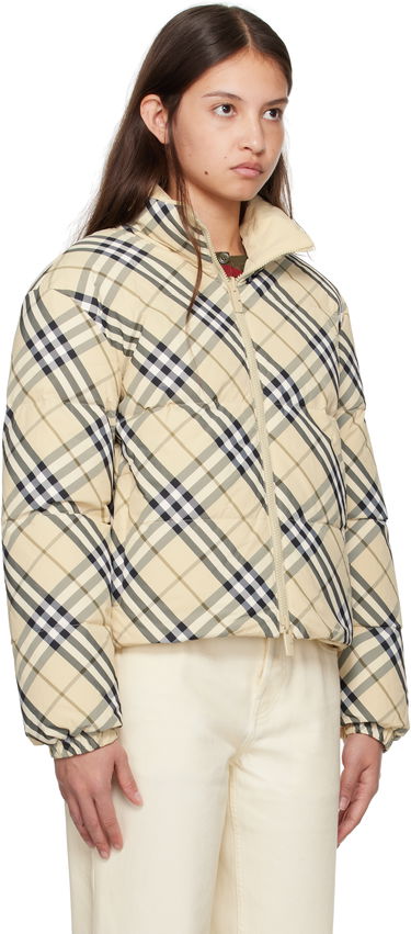 Prešívaná bunda Burberry Burberry Check Reversible Down Jacket Béžová | 8098488, 1
