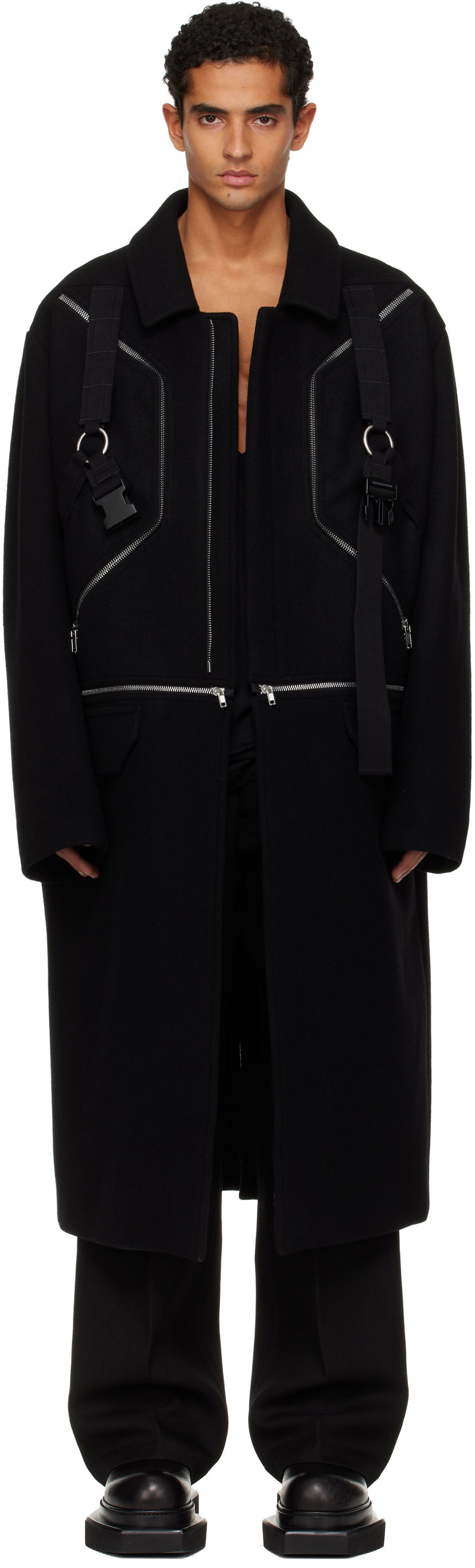 Kabáty Rick Owens Concordians Blixa Jumbo Mac Coat Čierna | RR02E1903 WSFER1