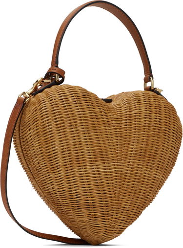 Kabelka Moschino Moschino 'Love Me' Wicker Heart Bag Hnedá | MC4138PP1M 251MOON1 10A, 2