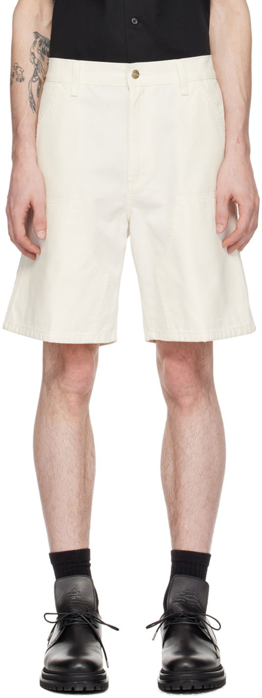 Šortky Carhartt WIP Double Knee Shorts Biela | I033118, 0