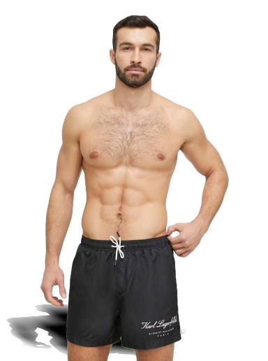 Plavky KARL LAGERFELD Boardshorts Čierna | 231M2203