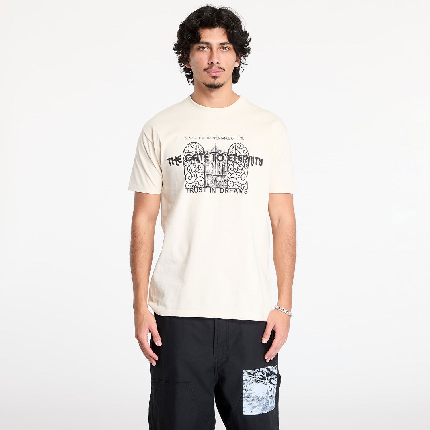 Tričko OBEY We Are Not Alone T-Shirt Cream Béžová | 165263985-CRM, 0